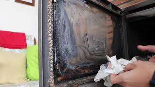 🔥 💨 ¿Cómo limpiar el cristal de la chimenea How to clean the glass of the chimney [upl. by Wescott]