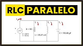 Circuito RLC PARALELO Desde CERO Clase COMPLETA [upl. by Nader]