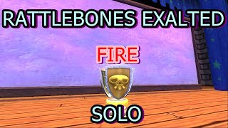 Wizard101 Rattlebones Exalted solo Fire [upl. by Jangro]