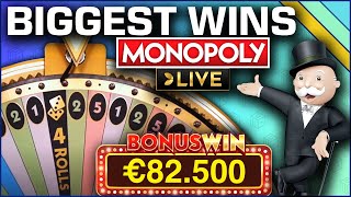 Top 5 BIGGEST WINS on MONOPOLY Live [upl. by Aremmat504]