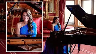 Princess Kate stuns Eurovision fans as she plays piano in surprise performanc [upl. by Akkina]