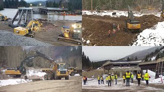 Crews work around the clock to repair BC’s Coquihalla Highway [upl. by Melody]