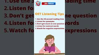 Edu Skills OET  Listening Tips  Boost Your ScoreOET Made Easy [upl. by Suiratnauq505]