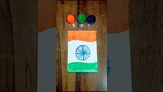 Tiranga Drawing 🇮🇳 art drawing tiranga 26january republicday 15August shortsfeed ytshorts [upl. by Noteek199]