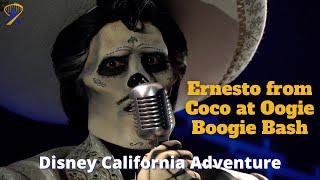 Cocos Ernesto de la Cruz Talks with Guests at Oogie Boogie Bash [upl. by Htide568]