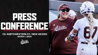 SOFTBALL  Postgame Press Conference vs Northwestern State amp New Mexico [upl. by Riay]