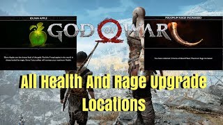 God of War All Health and Rage Upgrades [upl. by Skerl]