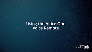 How To Altice One Voice Remote [upl. by Sidnee52]