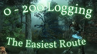 New World Logging Route  Brightwood  Level 200 logging made easy [upl. by Dralliw580]