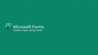 Microsoft Forms  Create a Quiz using Forms [upl. by Eirffej]