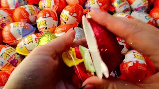 Kinder Joy Egg Opening  Most Satisfying Videos ASMR 49 [upl. by Monteith]