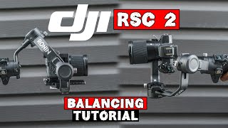 Balancing the DJI RSC2 for LANDSCAPE and PORTRAIT videos [upl. by Anaed]