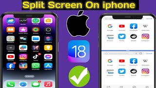 iOS 18 Cómo dividir la pantalla en iPhone  iPad  Cómo habilitar la multitarea en iPhone [upl. by Delsman542]