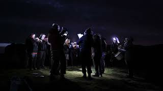 Brass Band performing in Rydal Cave and Loughrigg Fell summit for Light the Lakes 2022 [upl. by Pacificas]