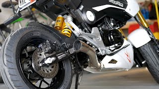 Honda Grom ZoOM Brute Exhaust 4k  HighDef Sound [upl. by Frost39]