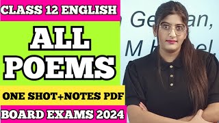 All Poem Class 12 English Board Exam 2024 [upl. by Blase607]