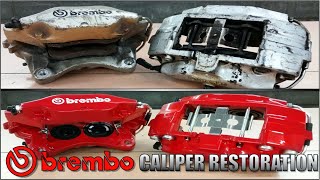 25 Year Old Brembo Brake Caliper Restoration  Rebuild [upl. by Moor35]