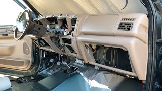 19992003 Ford Super Duty F250 F350 Dashboard Removal Overview [upl. by Einneb629]