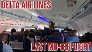 Deltas Final MD88 Flight  Trip Report [upl. by Sumahs]