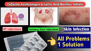 Cefixime Azithromycin amp Lactic Acid Bacillus Tablets use in hindi Morbicef Azl Tabs  Dawa jankari [upl. by Caressa]