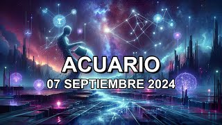 Horóscopo de hoy ♒︎ ACUARIO  07 Septiembre 2024 acuariohoroscopo [upl. by Novick]