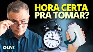 MELHOR HORÁRIO para TOMAR suas VITAMINASSUPLEMENTOS  Live Especial Completa [upl. by Narda]