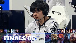 DK vs EDG  Game 5  Grand Finals S11 LoL Worlds 2021  DAMWON Kia vs Edward Gaming  G5 full game [upl. by Llenrahs701]