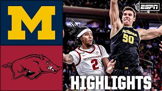 Jimmy V Classic Michigan Wolverines vs Arkansas Razorbacks  Full Game Highlights [upl. by Lenhart]