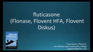 How to pronounce fluticasone Flonase Flovent Memorizing Pharmacology Flashcard [upl. by Adnanref]