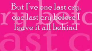 one last cry lyrics [upl. by Eidnarb]