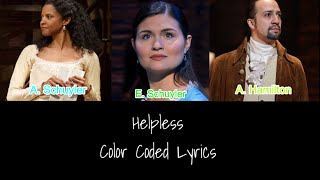 Helpless  Hamilton  Color Coded Lyrics 110 [upl. by Stine522]