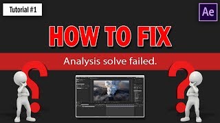 Analysis Solve Failed FIXED  Adobe After Effects CC  2018  Easiest Way [upl. by Nimajneb541]