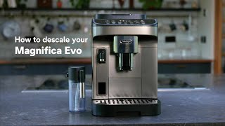 How to descale your DeLonghi Magnifica Evo with Milk Caraffe [upl. by Bannon]