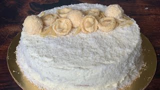 Raffaello Cake By Nazia Farhan  Almond Coconut Cake  Coconut cake [upl. by Zackariah706]