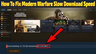 How To Fix Modern Warfare Slow Download Speed  How To Fix BattleNet Not Downloading [upl. by Esorbma]