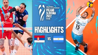 🇷🇸 SRB vs 🇦🇷 ARG  Highlights Final Phase  Mens World Championships 2022 [upl. by Anilorak]