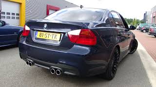 BMW E90 320i DUPLEX EXHAUST SOUND SPORTUITLAAT UITLAAT by www maxiperformance nl [upl. by Honorine]