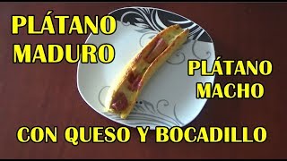 Cómo Hacer Plátano Maduro Macho al Horno  Receta Vegetariana [upl. by Elleunamme]