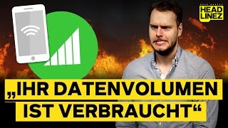 „Ihr Datenvolumen ist verbraucht“ [upl. by Yentirb]