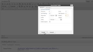 Tables with TinyMCE Advanced [upl. by Bixby]