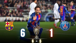 FC Barcelone v Paris SaintGermain  61  18 Champions League 201617  RésuméHighlights [upl. by Trebo737]