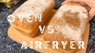 Airfryer Bread Bake Off Oven vs Ninja [upl. by Nwahsauq]