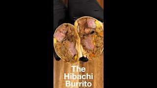 Hibachi Burrito blackstone cooking blackstonegriddle recipe [upl. by Vernen866]