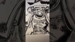 First Born Space Marines youtubeshorts art drawing warhammer 40k gaming comics [upl. by Libbey]