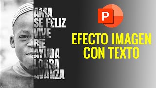 Cómo crear un EFECTO de IMAGEN con TEXTO en PowerPoint [upl. by Adore]