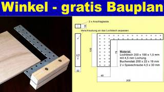 Anschlagwinkel aus Metall als 90° Winkel selber bauen [upl. by Roby569]