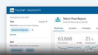 Create a Talent Pool Report in LinkedIn Talent Insights [upl. by Dranreb]