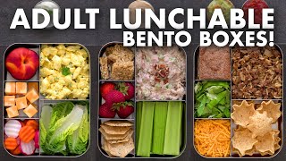 Bento Box Lunch Ideas for Work amp School – Adult LUNCHABLES [upl. by Issak]