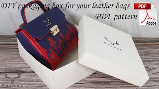 How to make custom DIY packaging box for your small business Free PDF pattern [upl. by Ivel]