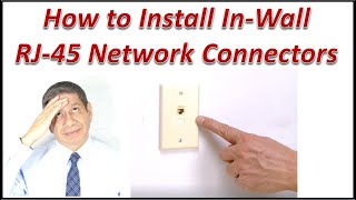 Installing an RJ45 Network Wall Outlet amp Keystone Connector [upl. by Enirbas]